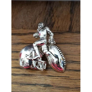 Football Silver Pin Or Charm For Necklace